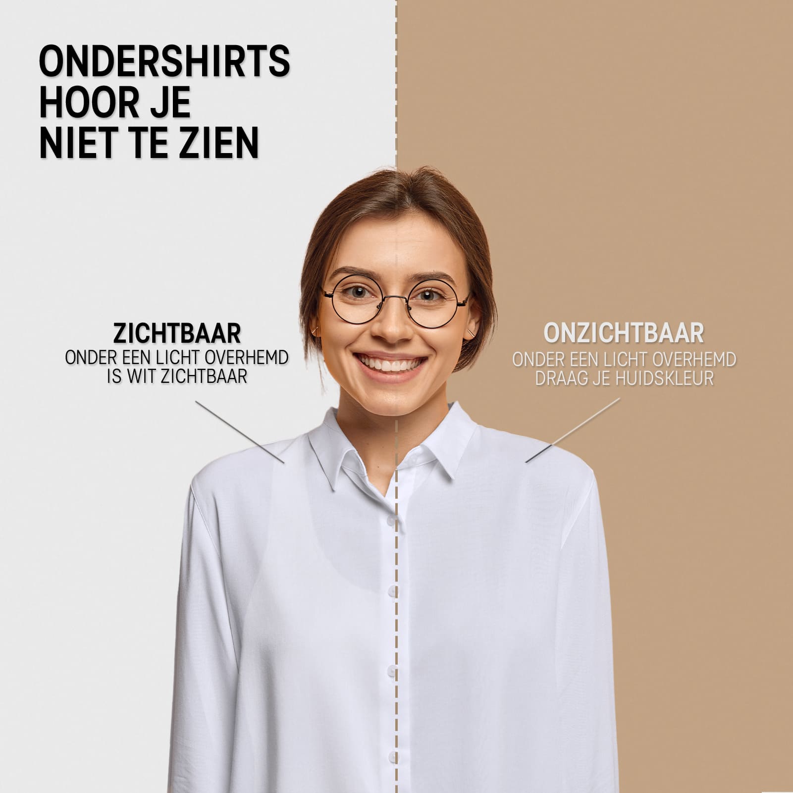 overhemd, wit, colbert, glasses, vrouwelijk model
